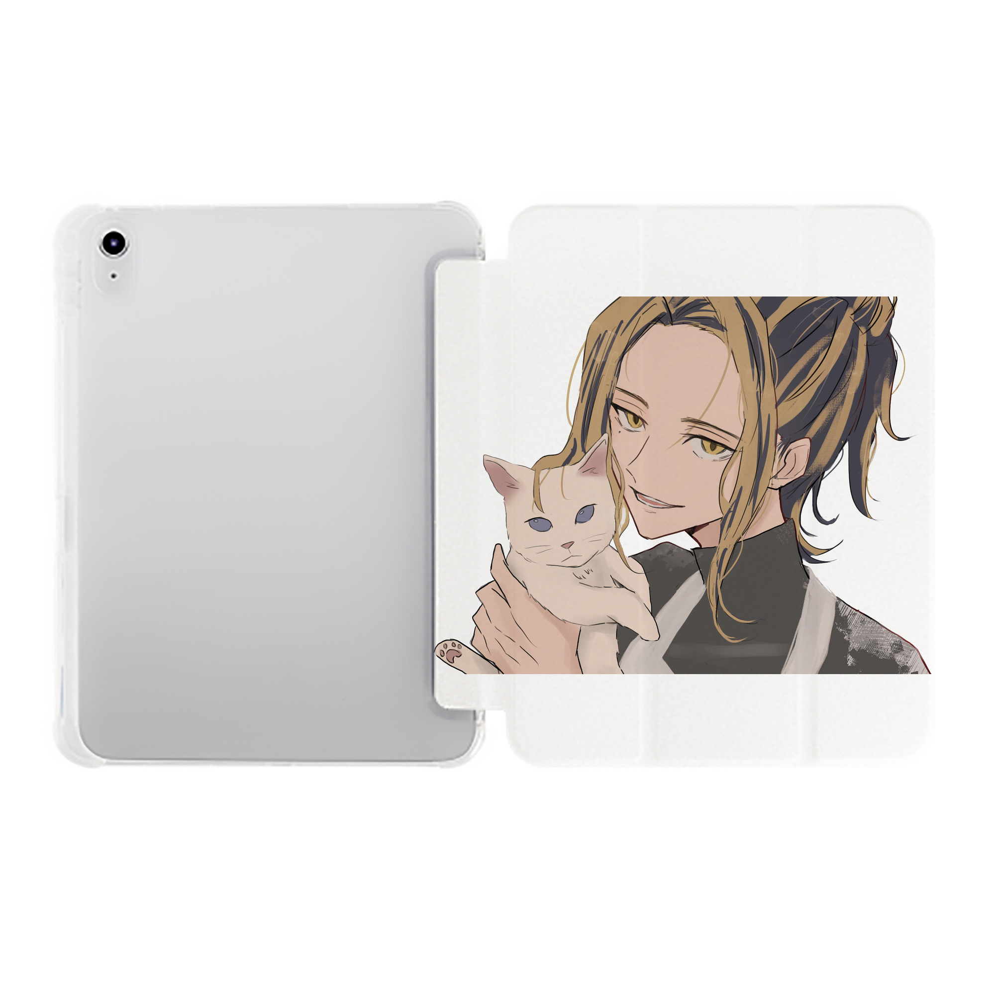 （画像用） 東京リベンジャーズ Tokyo Revengers IPad ケース ペン収納付き 三つ折りスタンド PUレザー×シリコン 対応機種9.5/10.5/10.9インチ